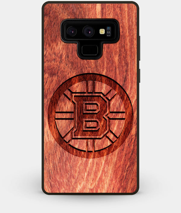 Best Custom Engraved Wood Boston Bruins Note 9 Case - Engraved In Nature