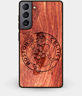 Best Wood Boston Celtics Galaxy S21 Case - Custom Engraved Cover - Engraved In Nature