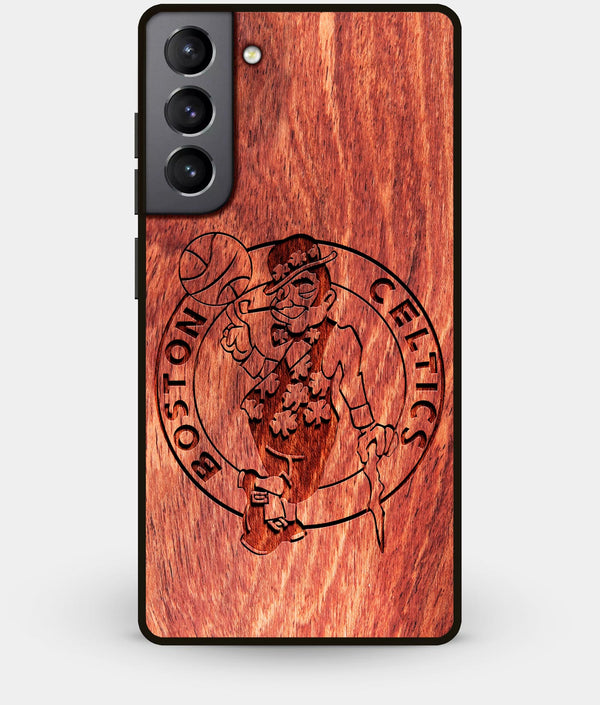 Best Wood Boston Celtics Galaxy S21 Case - Custom Engraved Cover - Engraved In Nature