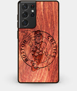 Best Wood Boston Celtics Galaxy S21 Ultra Case - Custom Engraved Cover - Engraved In Nature