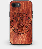 Best Custom Engraved Wood Boston Celtics iPhone 8 Case - Engraved In Nature