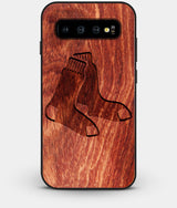 Best Custom Engraved Wood Boston Red Sox Galaxy S10 Case - Engraved In Nature