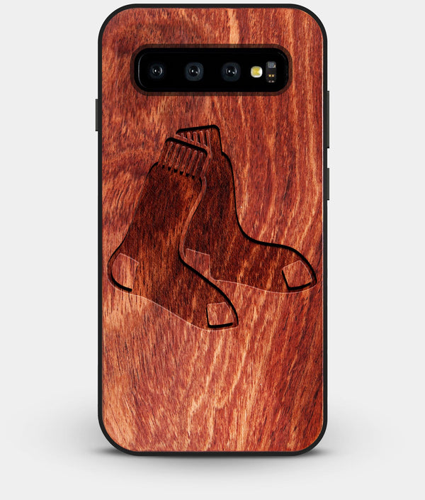Best Custom Engraved Wood Boston Red Sox Galaxy S10 Plus Case - Engraved In Nature