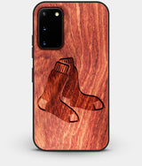 Best Wood Boston Red Sox Galaxy S20 FE Case - Custom Engraved Cover - Engraved In Nature