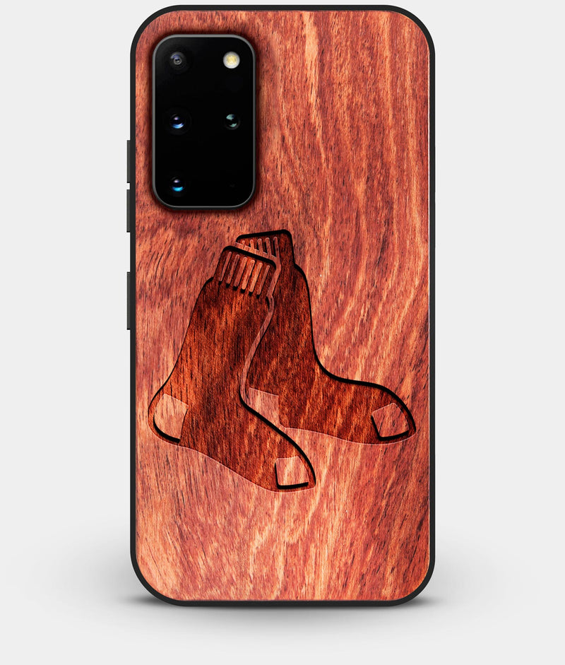 Best Custom Engraved Wood Boston Red Sox Galaxy S20 Plus Case - Engraved In Nature