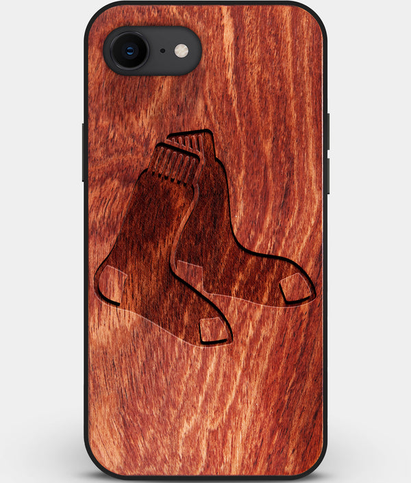 Best Custom Engraved Wood Boston Red Sox iPhone SE Case - Engraved In Nature