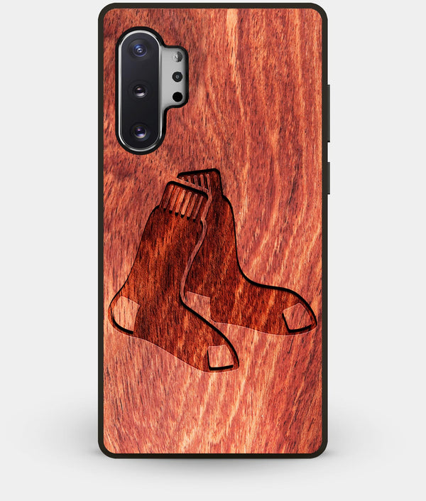 Best Custom Engraved Wood Boston Red Sox Note 10 Plus Case - Engraved In Nature