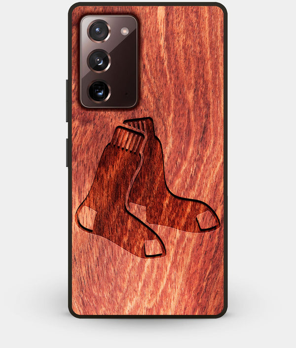 Best Custom Engraved Wood Boston Red Sox Note 20 Case - Engraved In Nature