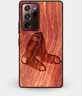 Best Custom Engraved Wood Boston Red Sox Note 20 Ultra Case - Engraved In Nature