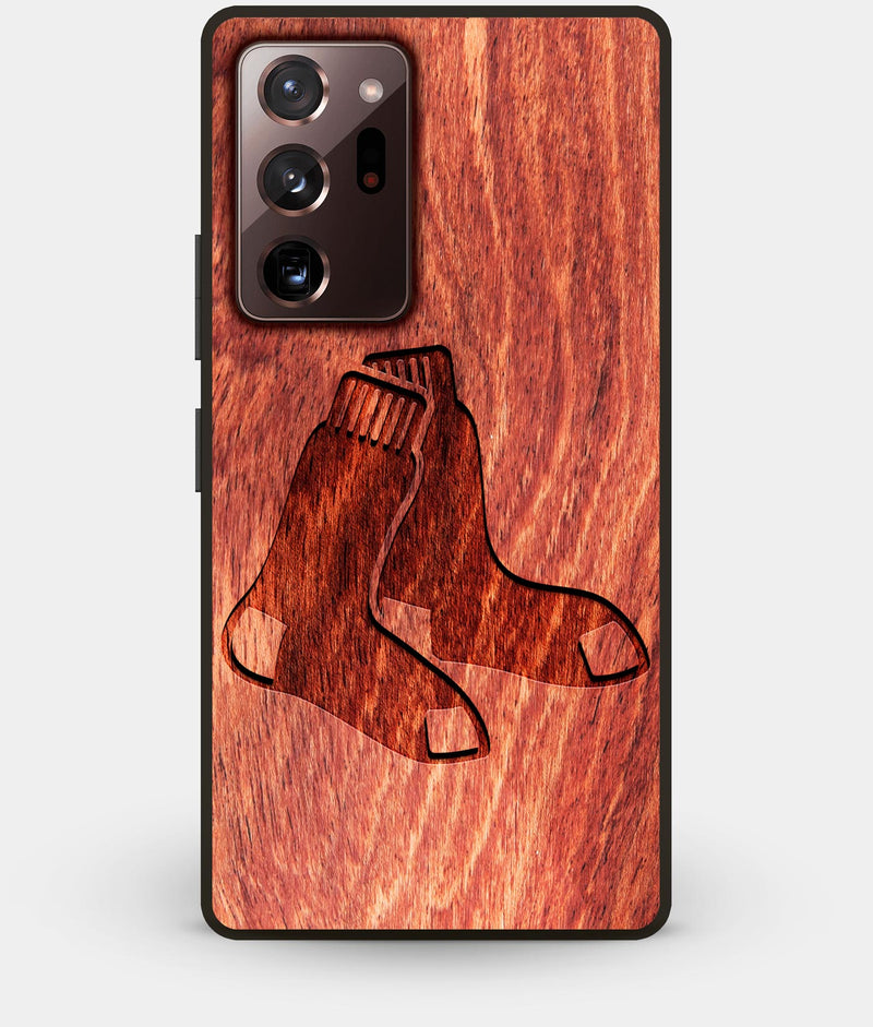 Best Custom Engraved Wood Boston Red Sox Note 20 Ultra Case - Engraved In Nature