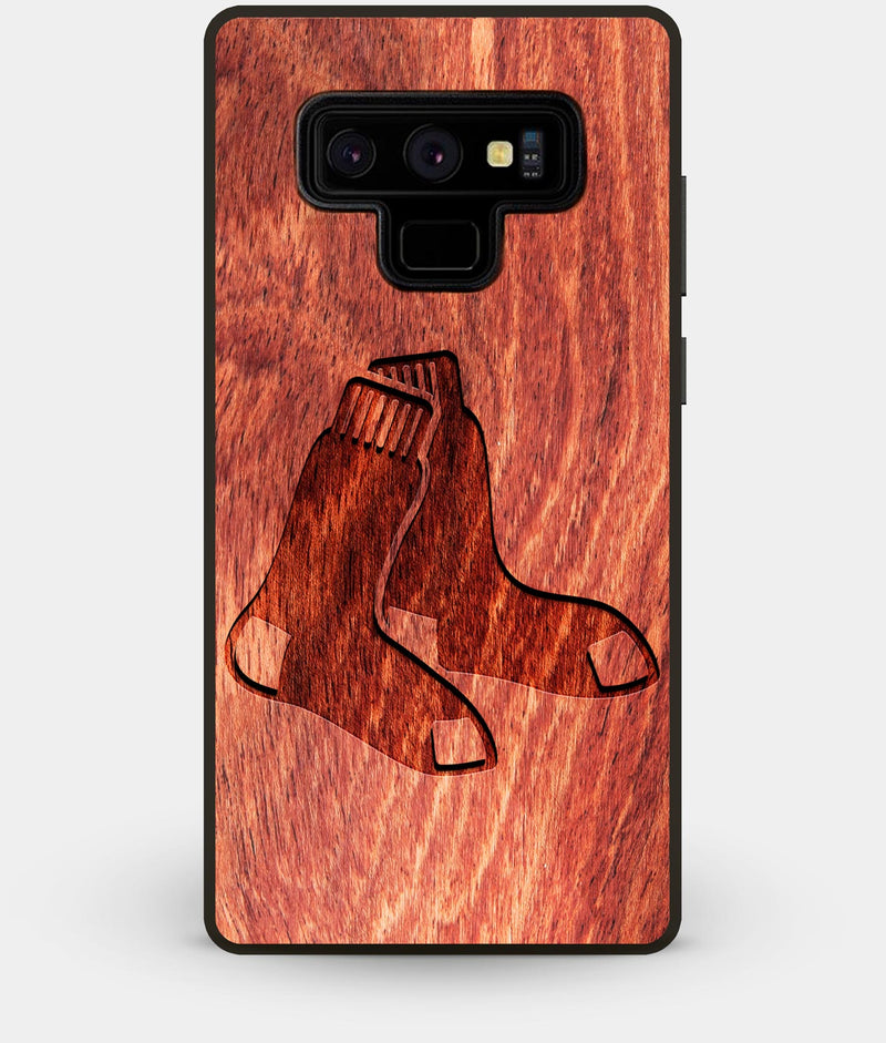 Best Custom Engraved Wood Boston Red Sox Note 9 Case - Engraved In Nature