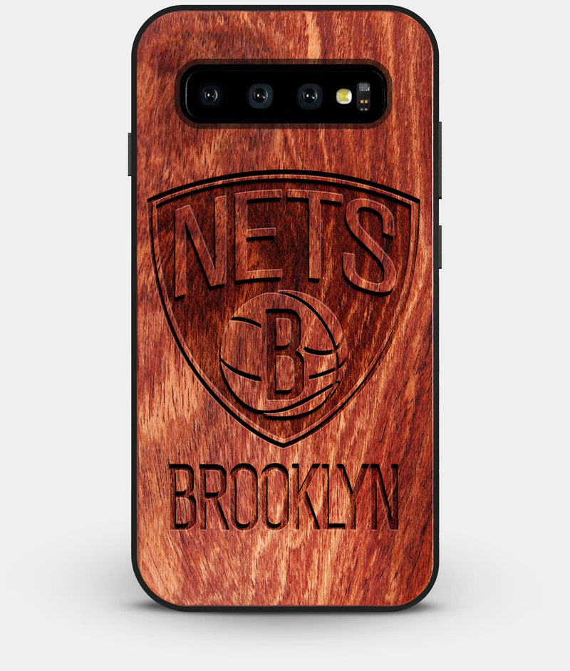 Best Custom Engraved Wood Brooklyn Nets Galaxy S10 Plus Case - Engraved In Nature