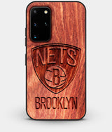 Best Custom Engraved Wood Brooklyn Nets Galaxy S20 Plus Case - Engraved In Nature