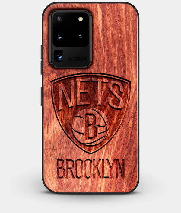 Best Custom Engraved Wood Brooklyn Nets Galaxy S20 Ultra Case - Engraved In Nature