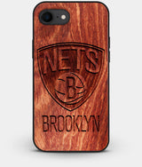 Best Custom Engraved Wood Brooklyn Nets iPhone 7 Case - Engraved In Nature