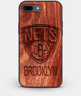 Best Custom Engraved Wood Brooklyn Nets iPhone 8 Plus Case - Engraved In Nature