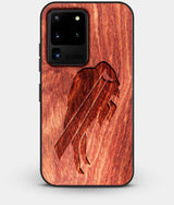 Best Custom Engraved Wood Buffalo Bills Galaxy S20 Ultra Case - Engraved In Nature