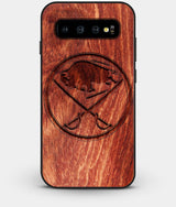 Best Custom Engraved Wood Buffalo Sabres Galaxy S10 Plus Case - Engraved In Nature