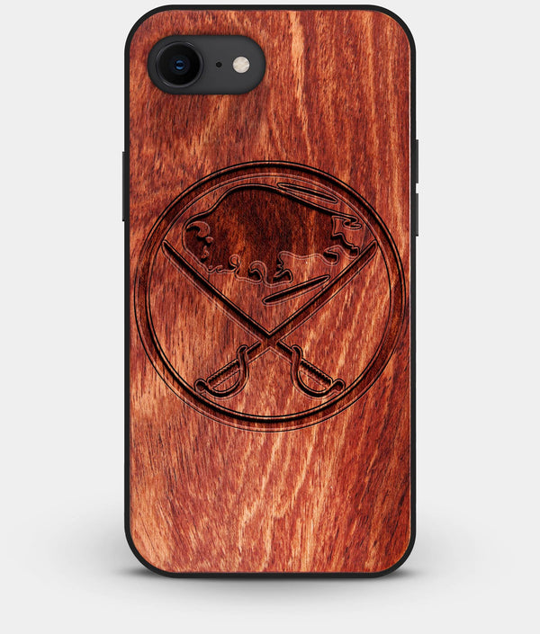 Best Custom Engraved Wood Buffalo Sabres iPhone 8 Case - Engraved In Nature