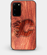 Best Custom Engraved Wood Calgary Flames Galaxy S20 Case - Engraved In Nature