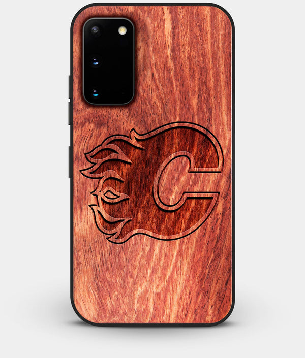 Best Custom Engraved Wood Calgary Flames Galaxy S20 Case - Engraved In Nature