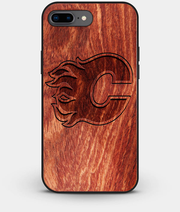Best Custom Engraved Wood Calgary Flames iPhone 7 Plus Case - Engraved In Nature