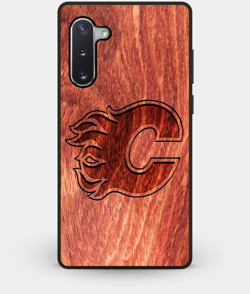 Best Custom Engraved Wood Calgary Flames Note 10 Case - Engraved In Nature
