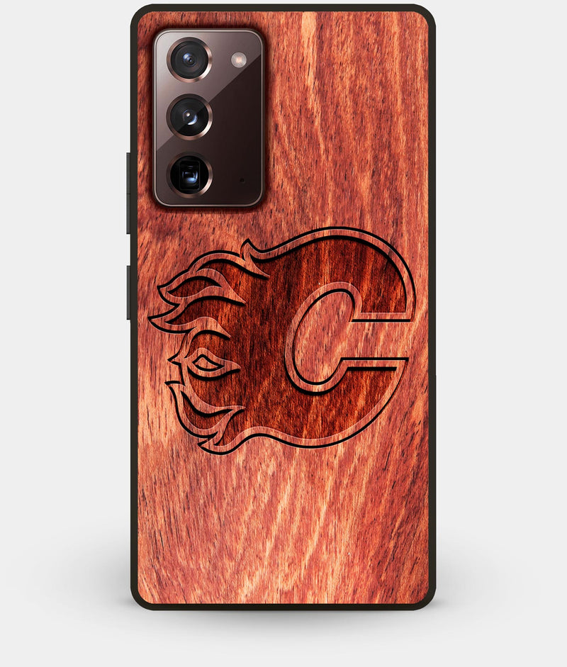 Best Custom Engraved Wood Calgary Flames Note 20 Case - Engraved In Nature