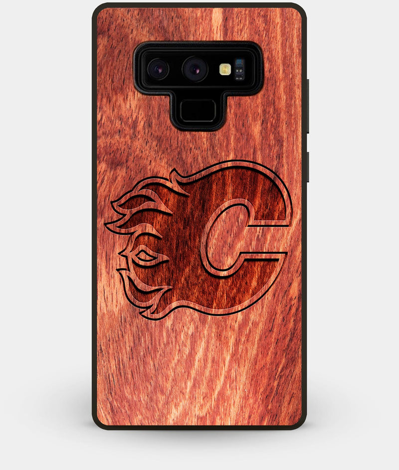 Best Custom Engraved Wood Calgary Flames Note 9 Case - Engraved In Nature