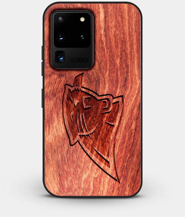 Best Custom Engraved Wood Carolina Panthers Galaxy S20 Ultra Case - Engraved In Nature