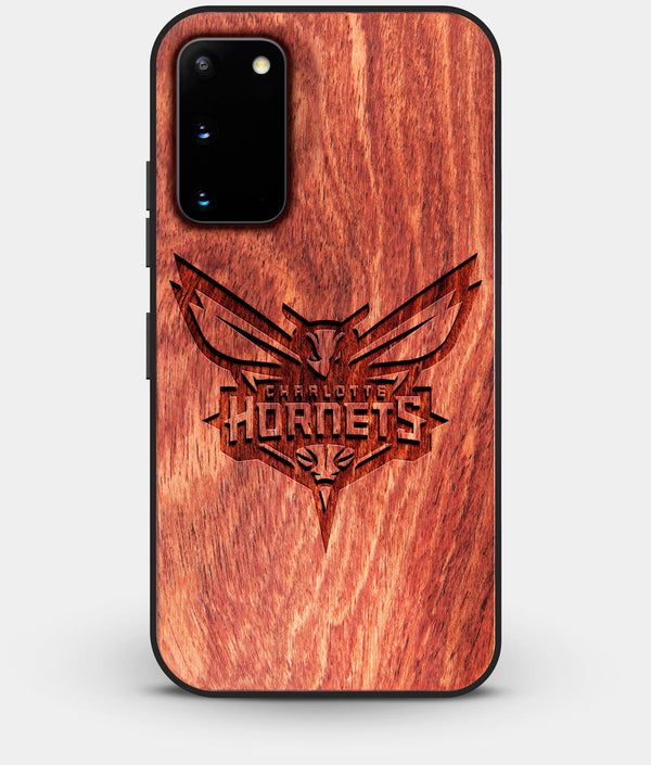 Best Wood Charlotte Hornets Galaxy S20 FE Case - Custom Engraved Cover - Engraved In Nature