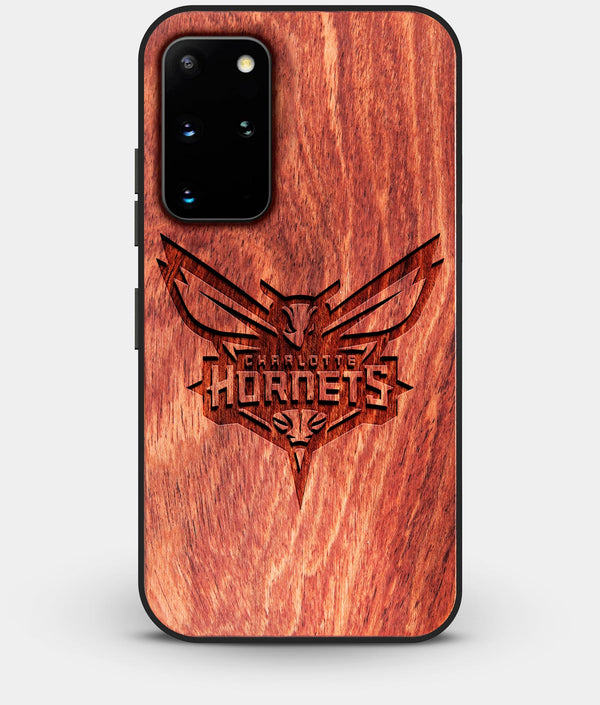 Best Custom Engraved Wood Charlotte Hornets Galaxy S20 Plus Case - Engraved In Nature