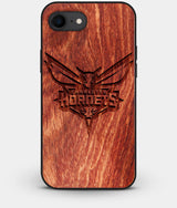 Best Custom Engraved Wood Charlotte Hornets iPhone 8 Case - Engraved In Nature