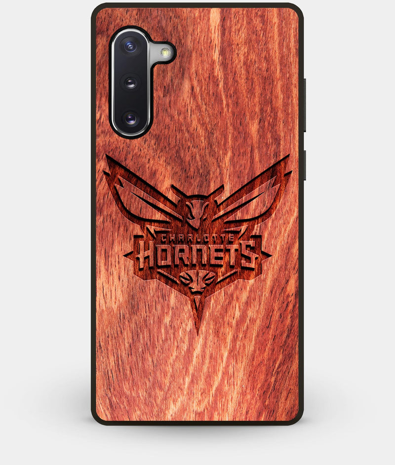 Best Custom Engraved Wood Charlotte Hornets Note 10 Case - Engraved In Nature