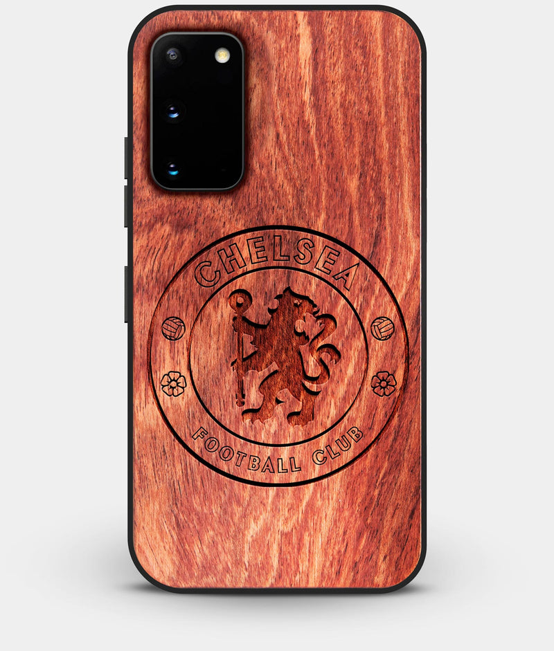Best Wood Chelsea F.C. Galaxy S20 FE Case - Custom Engraved Cover - Engraved In Nature
