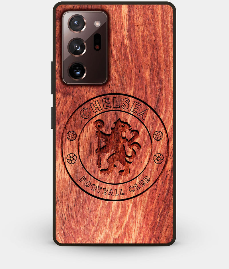 Best Custom Engraved Wood Chelsea F.C. Note 20 Ultra Case - Engraved In Nature