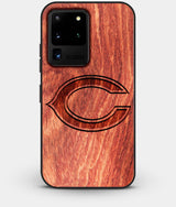 Best Custom Engraved Wood Chicago Bears Galaxy S20 Ultra Case - Engraved In Nature