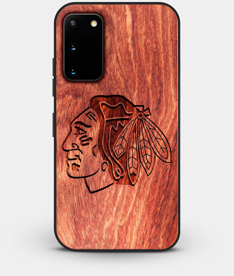 Best Custom Engraved Wood Chicago Blackhawks Galaxy S20 Case - Engraved In Nature