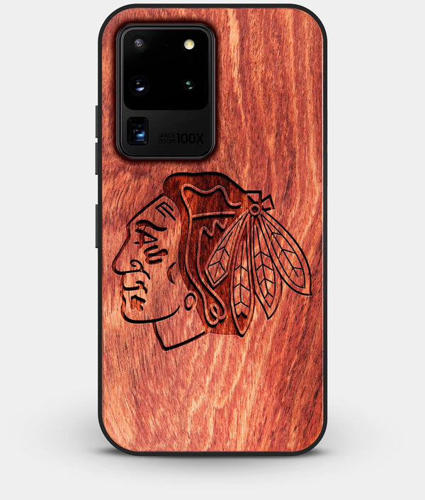 Best Custom Engraved Wood Chicago Blackhawks Galaxy S20 Ultra Case - Engraved In Nature