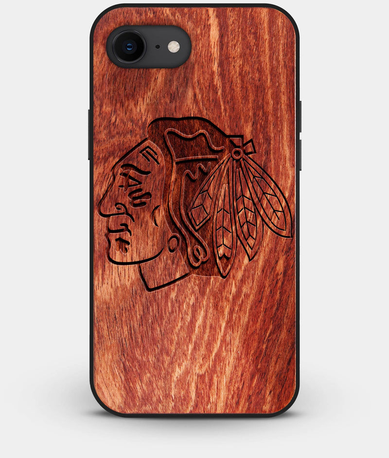 Best Custom Engraved Wood Chicago Blackhawks iPhone 7 Case - Engraved In Nature