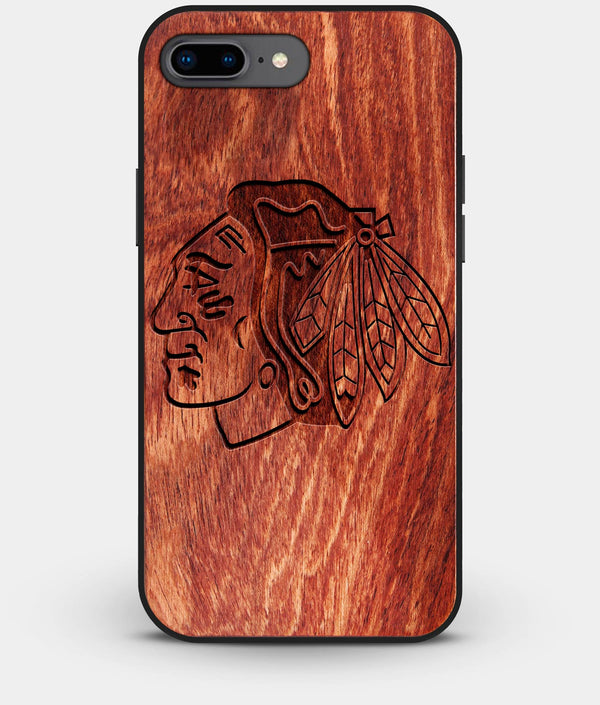 Best Custom Engraved Wood Chicago Blackhawks iPhone 8 Plus Case - Engraved In Nature