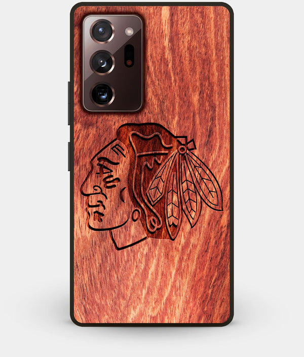 Best Custom Engraved Wood Chicago Blackhawks Note 20 Ultra Case - Engraved In Nature