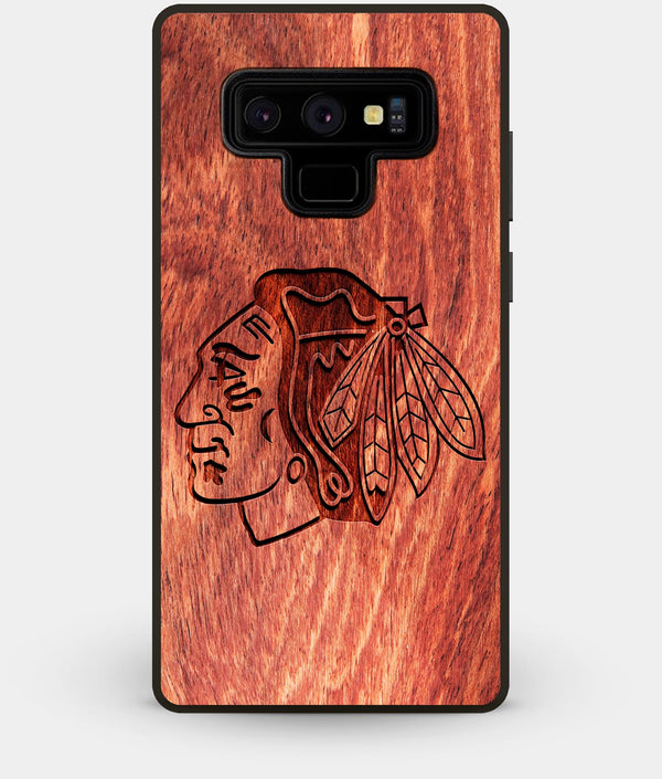 Best Custom Engraved Wood Chicago Blackhawks Note 9 Case - Engraved In Nature