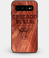 Best Custom Engraved Wood Chicago Bulls Galaxy S10 Plus Case - Engraved In Nature
