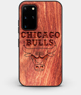Best Custom Engraved Wood Chicago Bulls Galaxy S20 Plus Case - Engraved In Nature