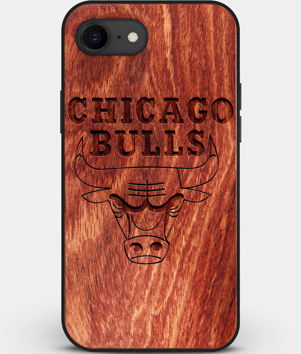 Best Custom Engraved Wood Chicago Bulls iPhone SE Case - Engraved In Nature