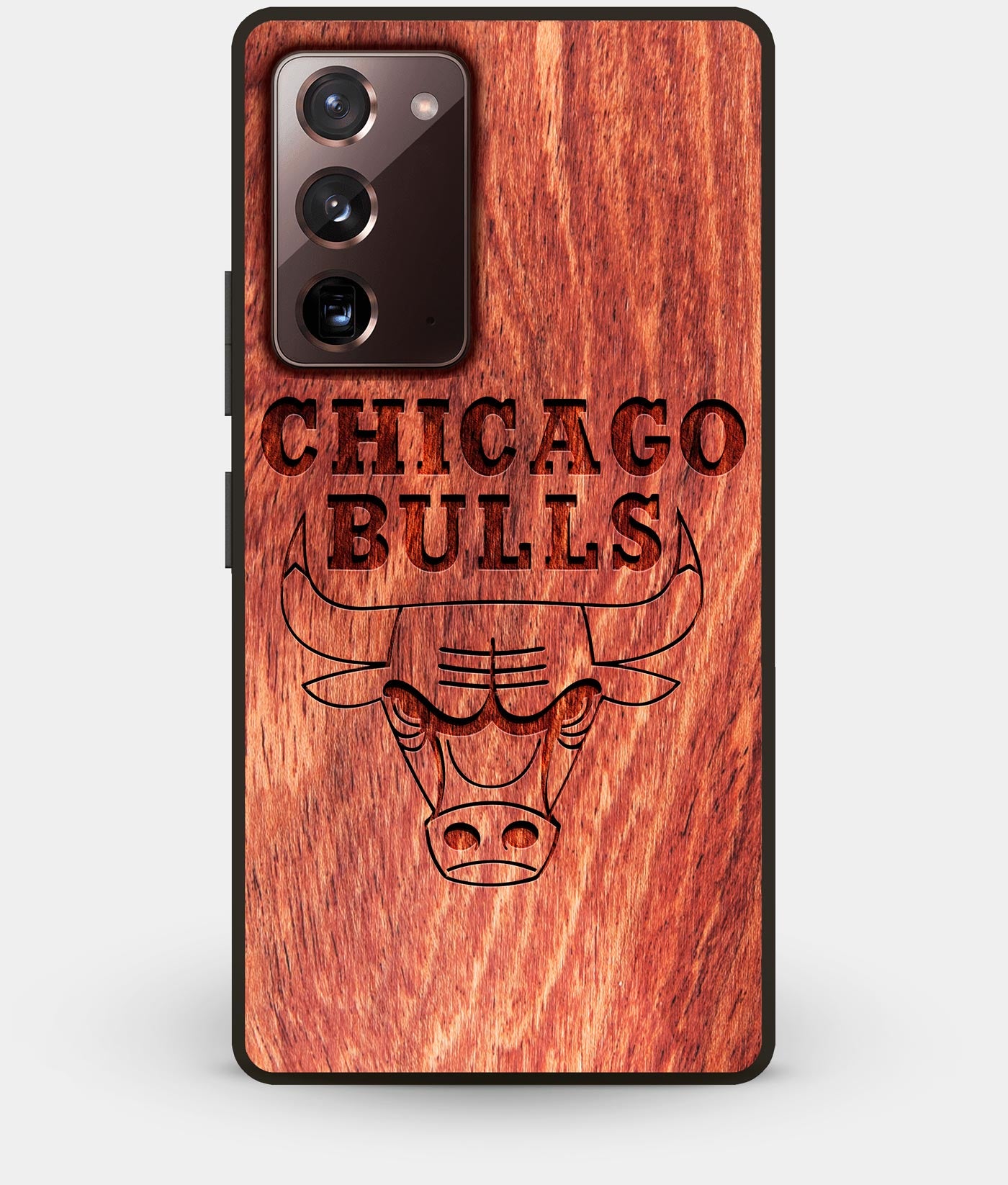 Custom Engraved Wood Chicago Bulls Note 20 Case - Free Custom Engraving ...