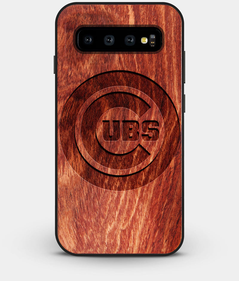 Best Custom Engraved Wood Chicago Cubs Galaxy S10 Plus Case - Engraved In Nature