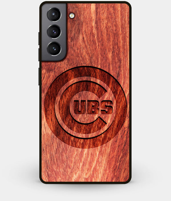 Best Wood Chicago Cubs Galaxy S21 Plus Case - Custom Engraved Cover - Engraved In Nature