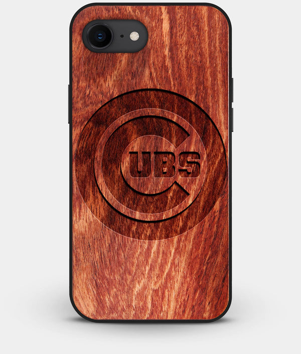 Best Custom Engraved Wood Chicago Cubs iPhone 8 Case - Engraved In Nature